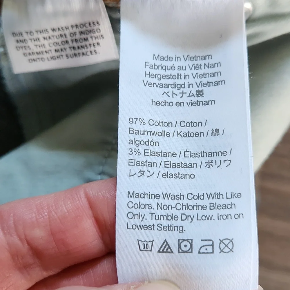 J. Crew 9" High Rise Toothpick Ankle Jean Hartley Distressed Raw Frayed Hem 28 - Picture 7 of 11